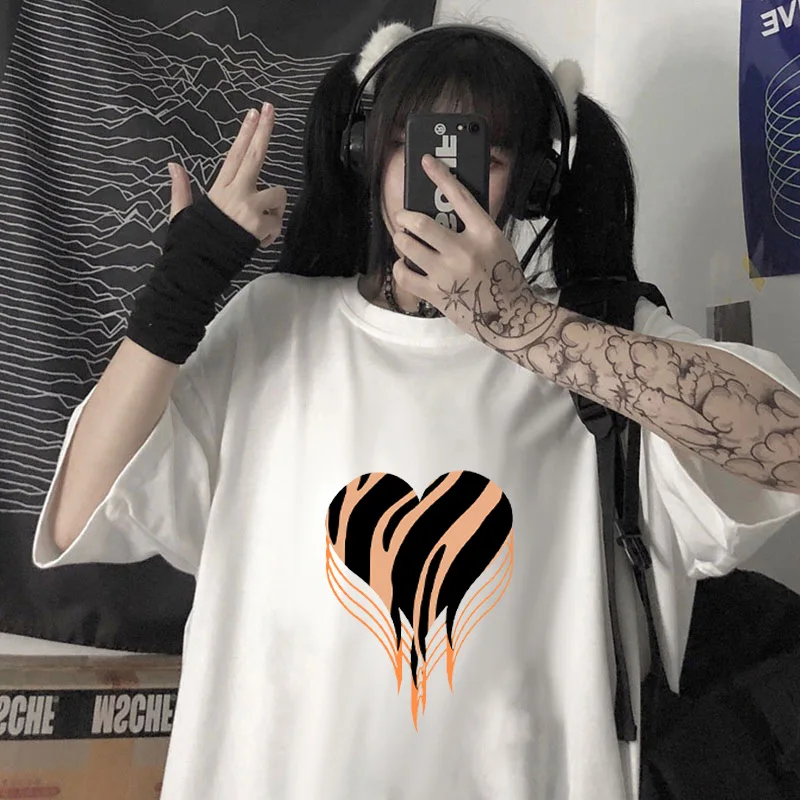 

Летняя футболка из 100% хлопка с короткими рукавами и круглым вырезом, свободный топ унисекс с модным графическим дизайном для мужчин и женщин