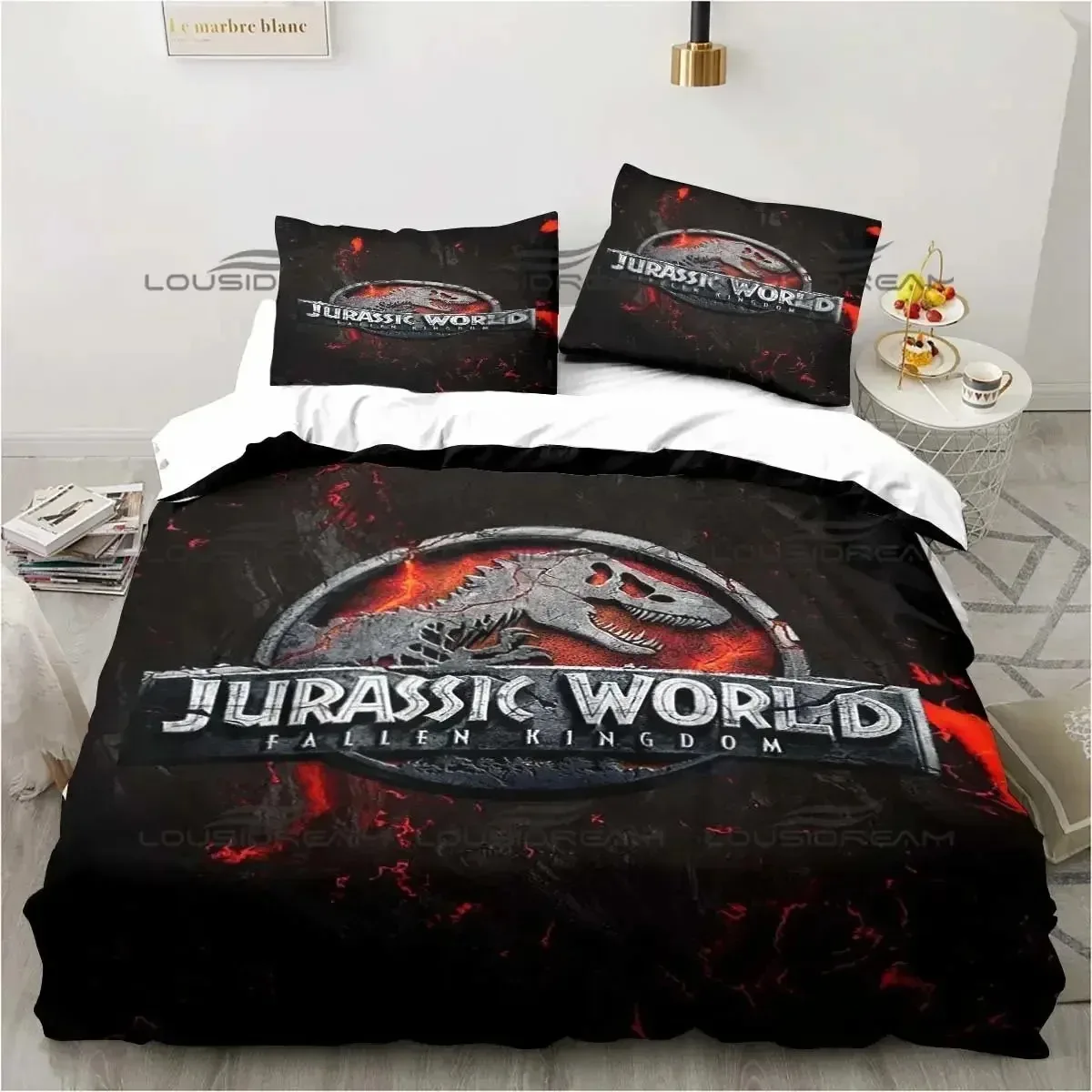 

Jurassic Park Dinasours Twin 3D NEW Duvet Cover Pillowcase Bedding Set Adult Boy Bedroom Decoration Children Single Double Large