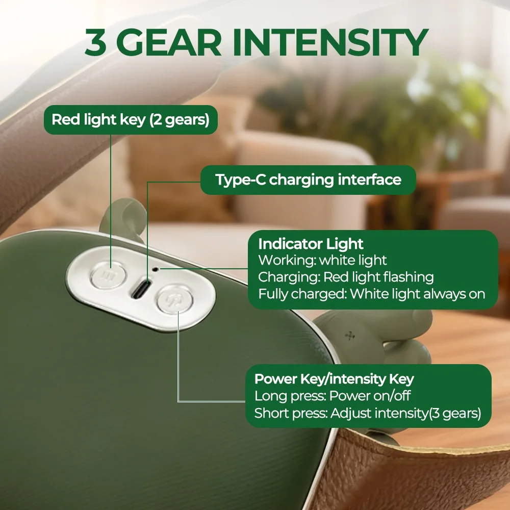 Bionic Finger Neck Shoulder Massager Wireless 4D Kneading Massage Shawl Brushless Motor Electric Cervical Trapezius Relaxer Rech