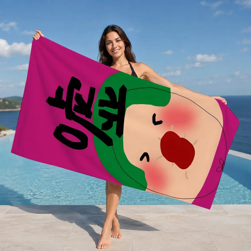 Creepy Art Towel ultra-fine fiber quick drying absorbent towel, beach swimming vacation beach towel