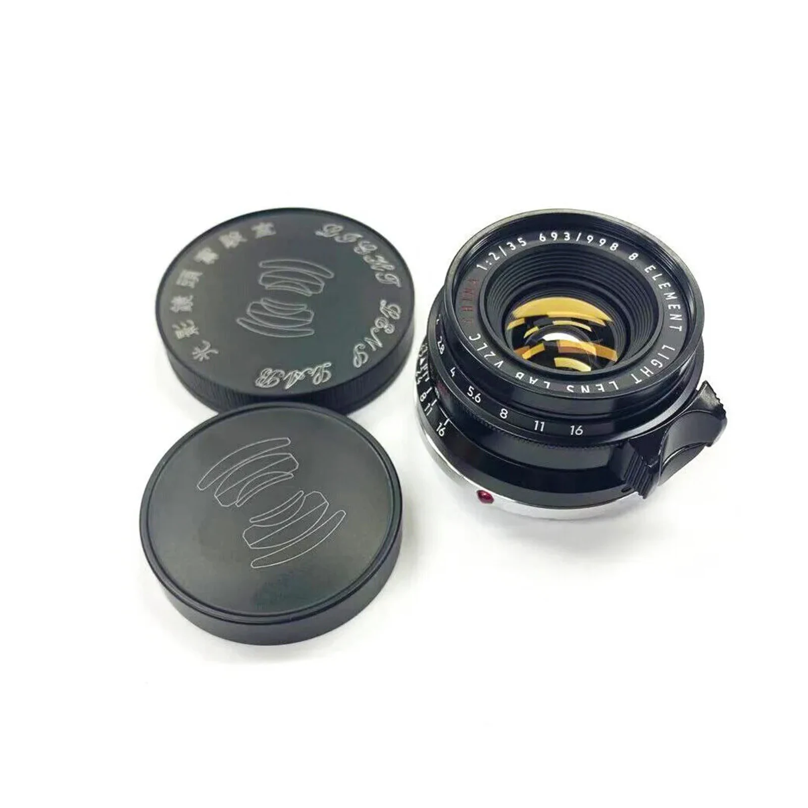 Light lens lab Lens 35mm F2 F/2 black paint for Leica Summicron V7LC camera accessories