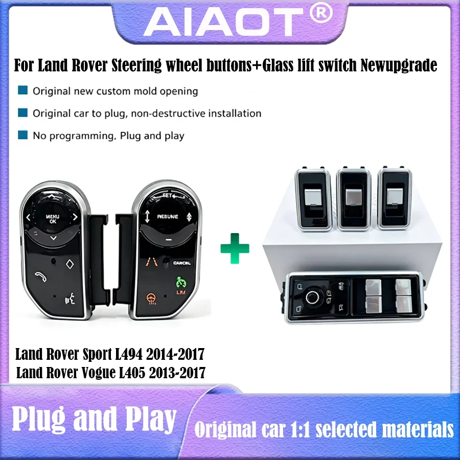 For 2013-2017 Land Rover Range Vogue L405 Sport L494 Modification Car Steering Wheel Buttons