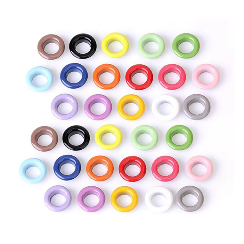 Many Colors 3mm 4mm 5mm 6mm 8mm 10mm Eyelets Grommets For Leather Crafts Clothing Bags Repair