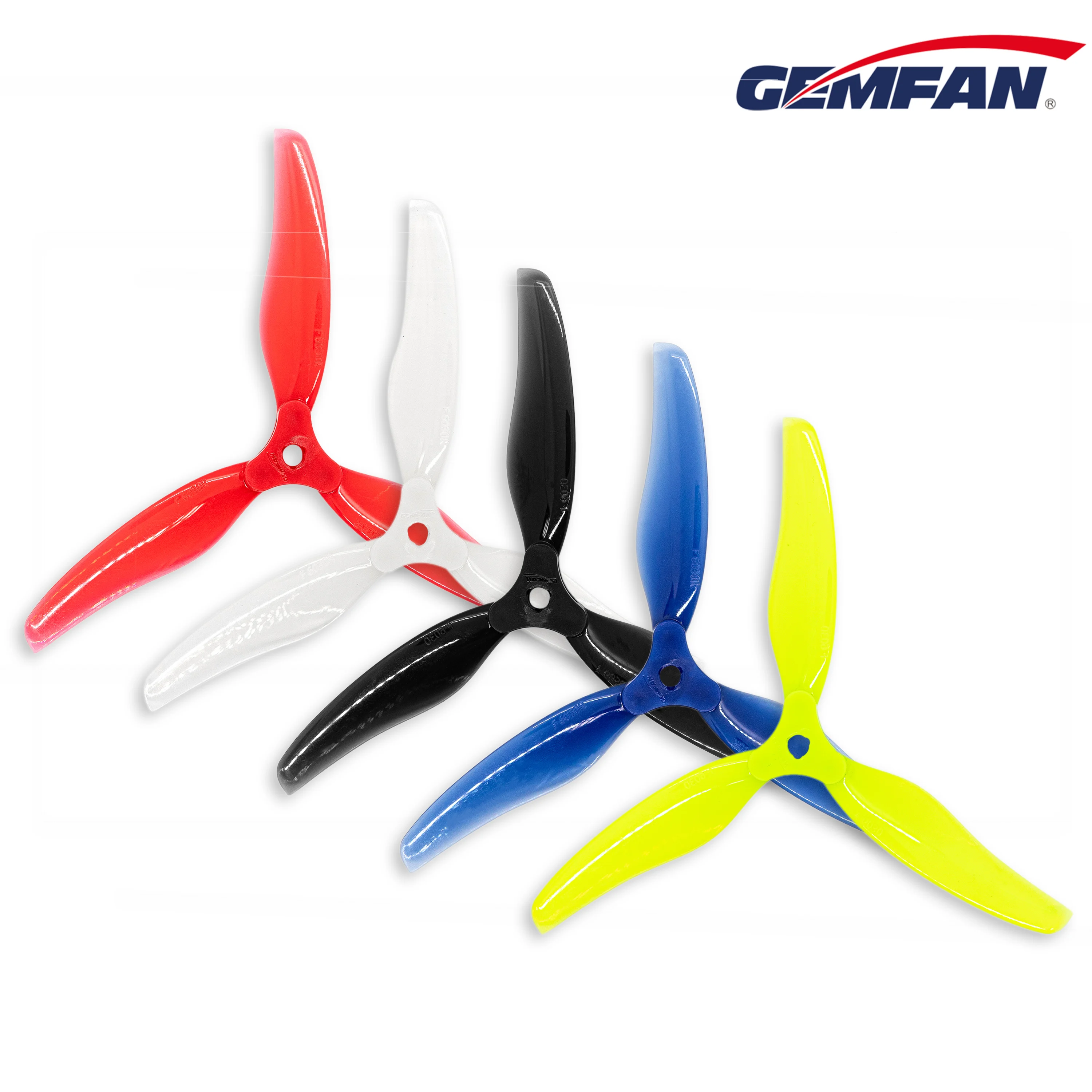 12pairs gemfan floppy proppy 6030-3 3-blade long range t montagem dobrável hélice para rc fpv racing drones peças diy