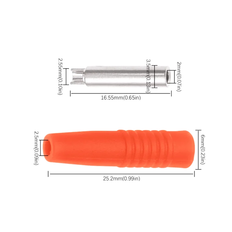 5Pcs 2mm Banana Plug Female Base Pure Copper Socket Power Connector Welded Type