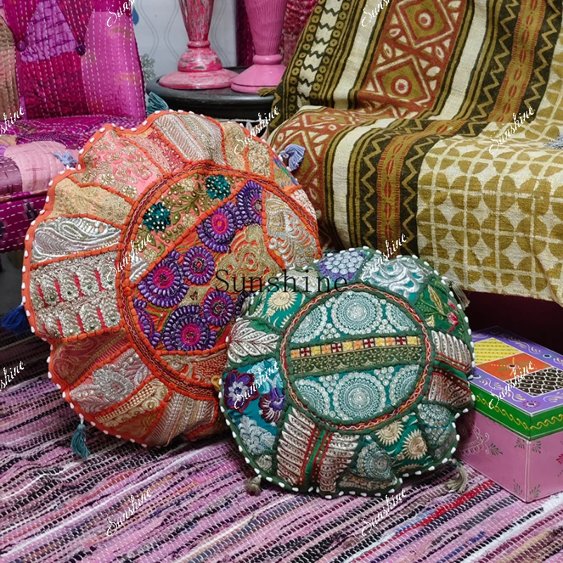 Handmade cotton cushion sofa living room decorative pillow coverYY