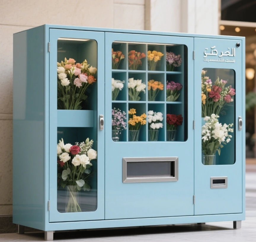 FOODLINE Customized Modular 24 Hours Smart Flower Vending Cabinet OEM Vending Machine with Temperature Control