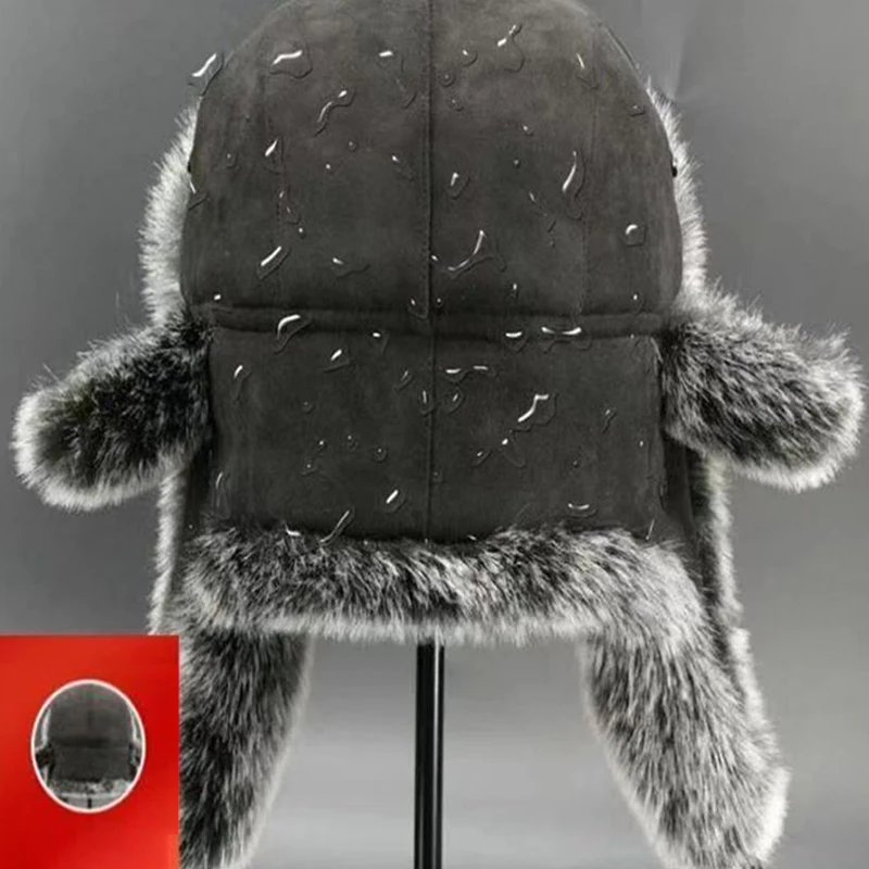 Winter Plush Bomber Hats for Women Men Imitation Faux Fur Russian Ushanka Cap Northeast Cap Unisex Warm Snow Bonnet Earflap Hats