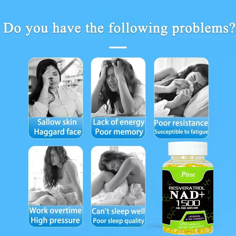 NAD Supplements - Natural Energy, Anti-aging and Cellular Health, Strengthens The Immune System