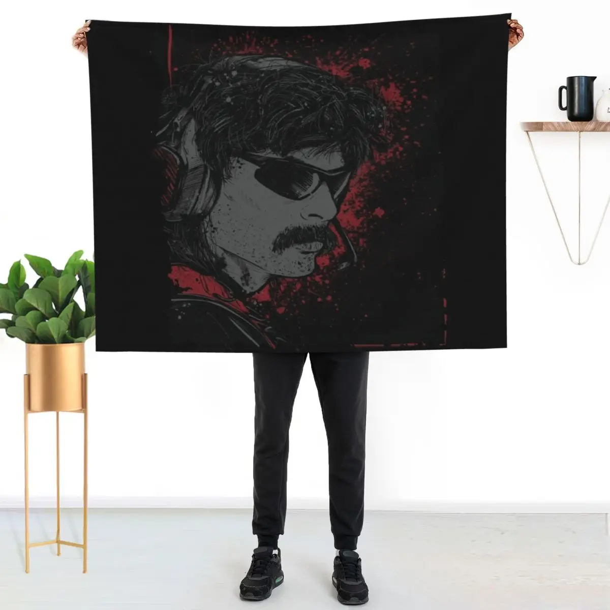Dr Disrespect Violence Speed Momentum Throw Blanket for sofa Loose Polar for winter Blankets