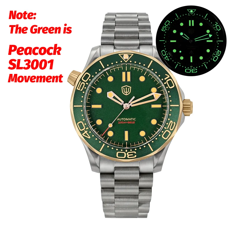 Green Dial No Date