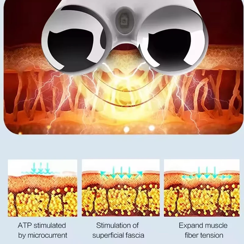 Masajeador de microcorriente para estiramiento facial, dispositivo de terapia de luz roja, herramienta para el cuidado de la piel, removedor de arrugas