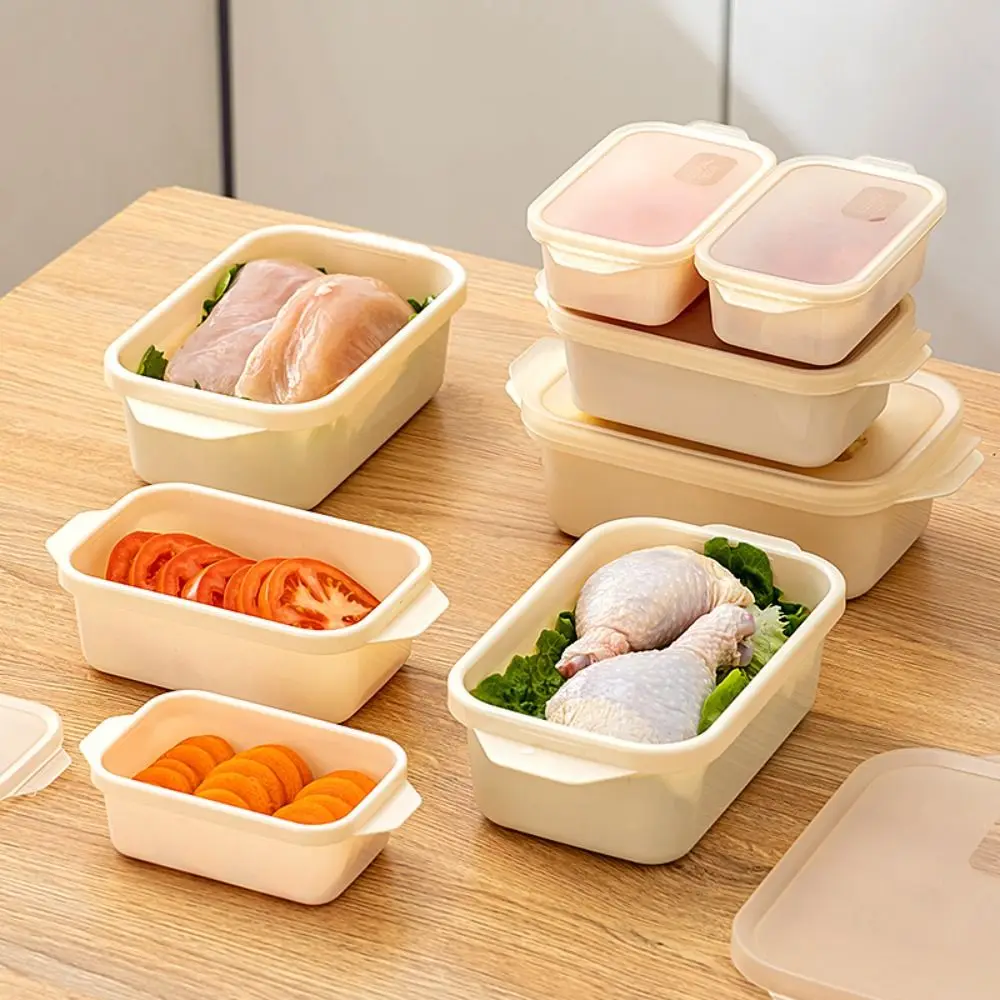 

Keep Fresh Food Storage Box Plastic Refrigerator Packaging Box Kitchen Organizer Microwave Refrigerator Container Lunch