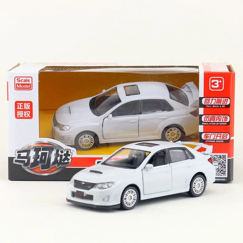 1:36 Subarus Impreza WRX STI 합금 레이싱 카 모델 다이캐스트 시뮬레이션 금속 장난감 자동차 모델 풀백 컬렉션 어린이 선물