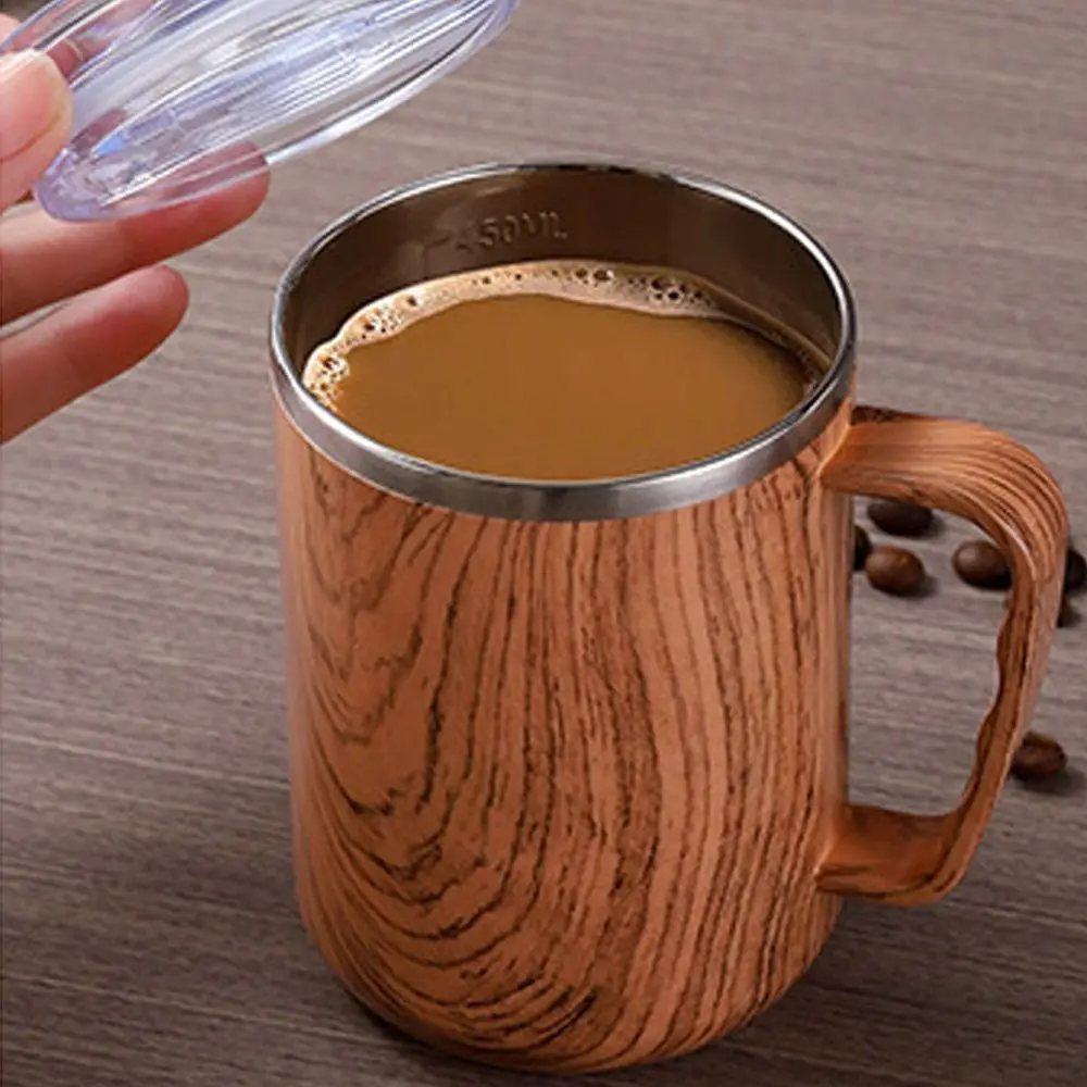 

Travel Mug 500ml Stainless Steel Mug Leakproof Lid Food Grade Insulated Tumbler BPA Free Vacuum Insulated Cup Cold Drinks
