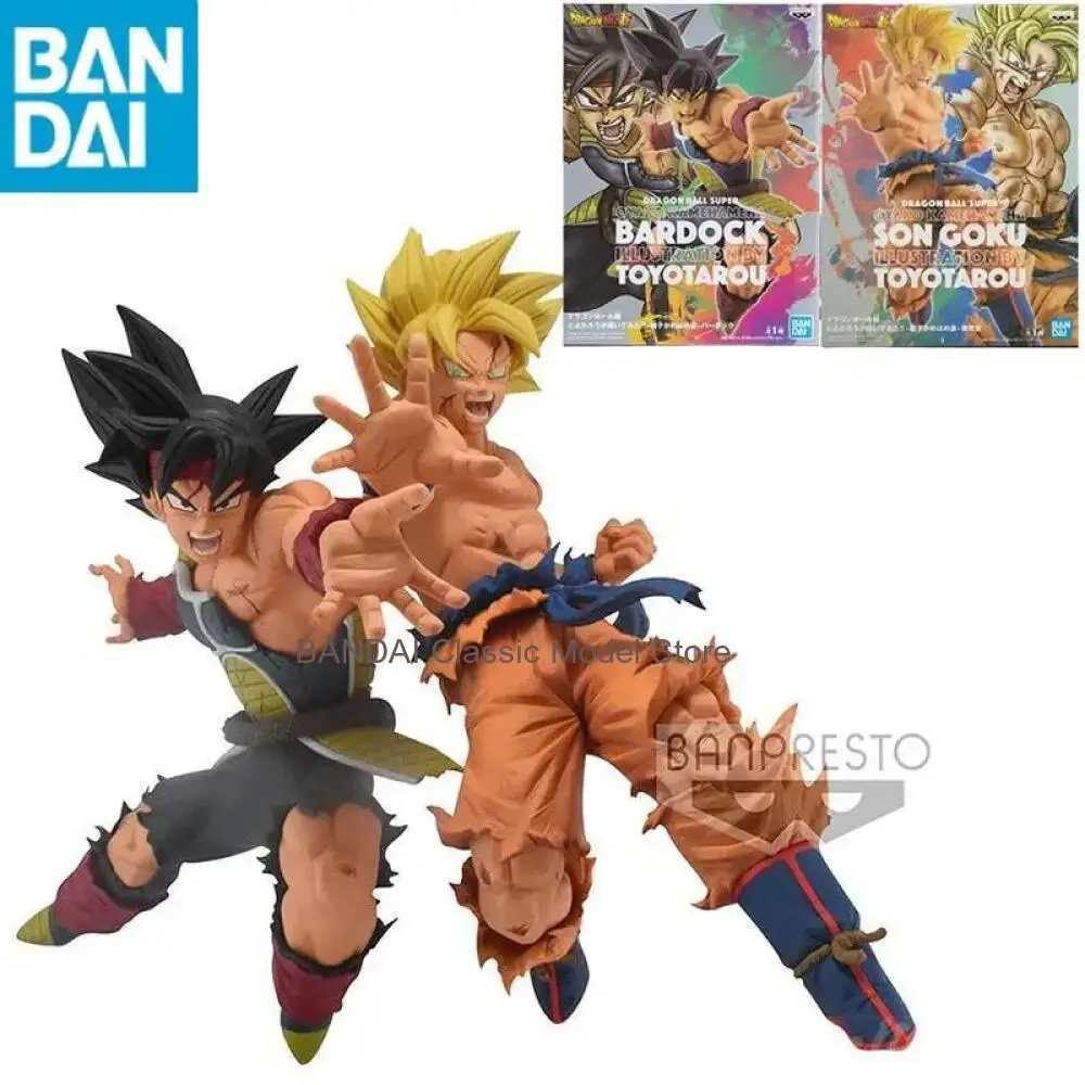 

In Stock Original Genuine Bandai Banpresto DBZ Son Goku Burdock Action Figure Model Gifts Collectible Figurines For Kids Gifts