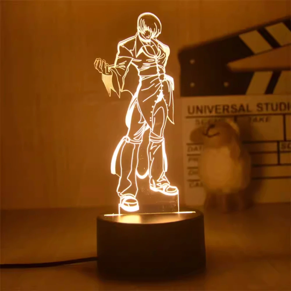 Anime Boxing King Figure LED Light pour chambre à coucher, veilleuse décorative, lampe de table 3D proxy Lam138, cadeau pour enfants, 3 couleurs, 7/16 couleurs