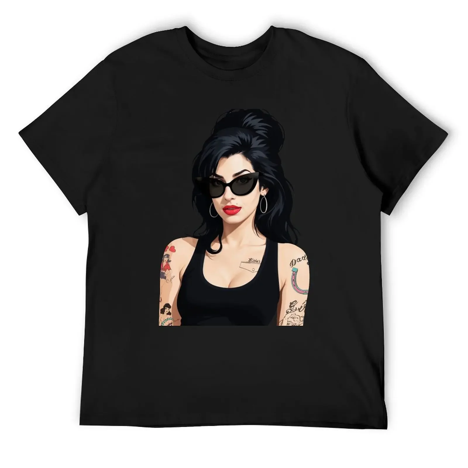 

Amy Winehouse - Gaze of Fame#2 T-Shirt kawaii clothes Man t-shirt Clothing cotton graphic tees mens vintage t shirts