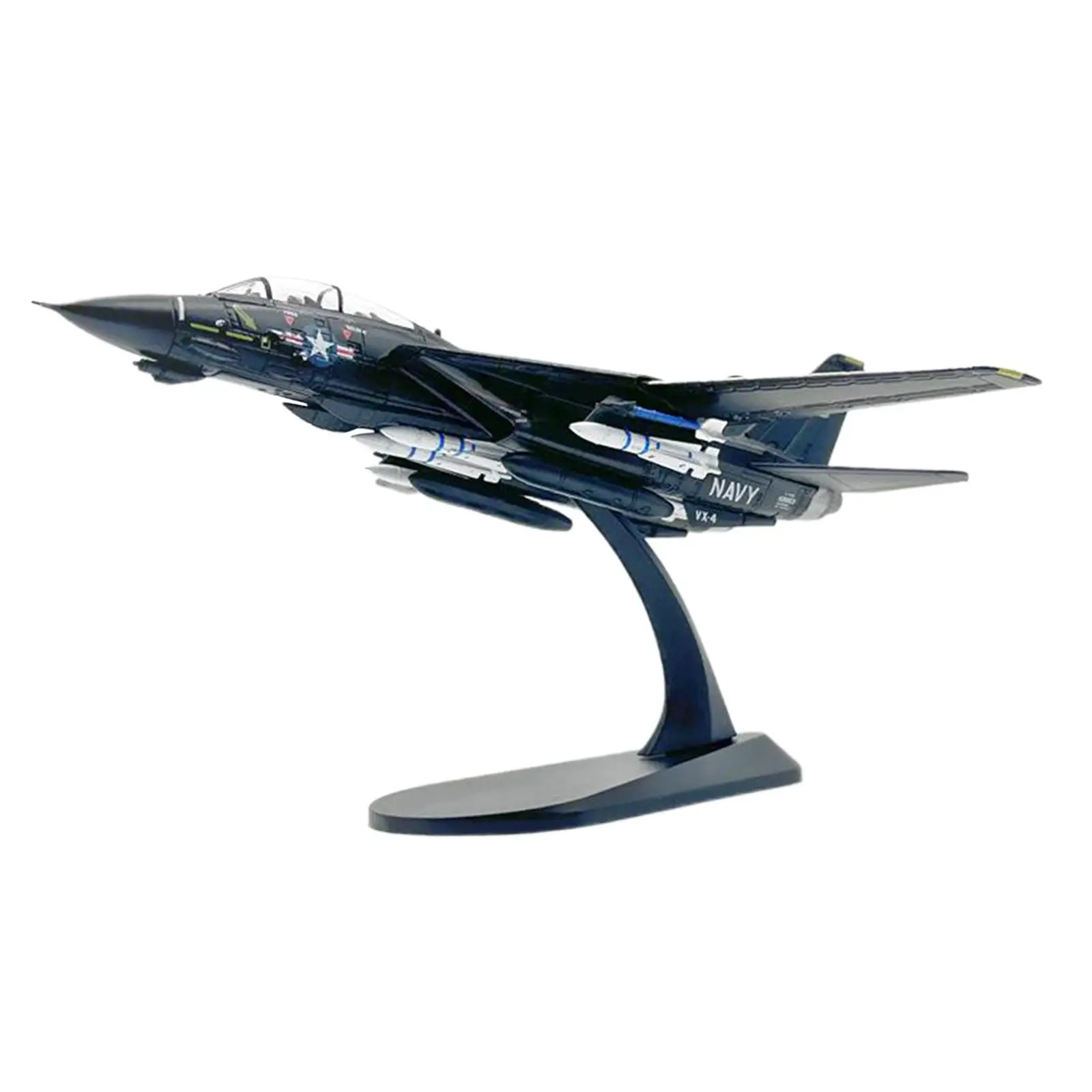 Alloy 1/100 F14A Fighter Airplane Diecast Model with Display Stand Stimulated