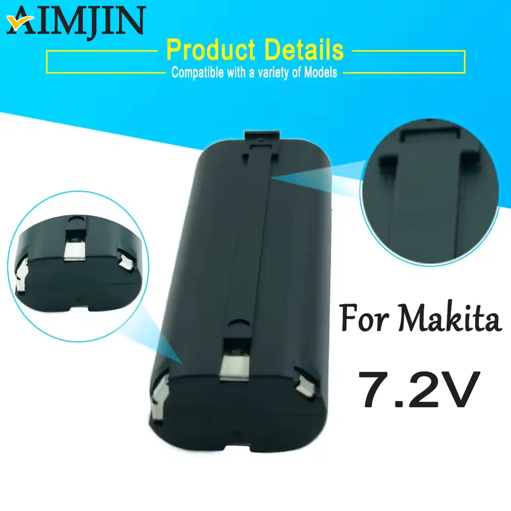 

7.2v Ni-Mh 6800mAh Rechargeable Battery for Makita 7000 7002 7033 6002D 6010D 6018D 6019D 9200D Power Tools Battery