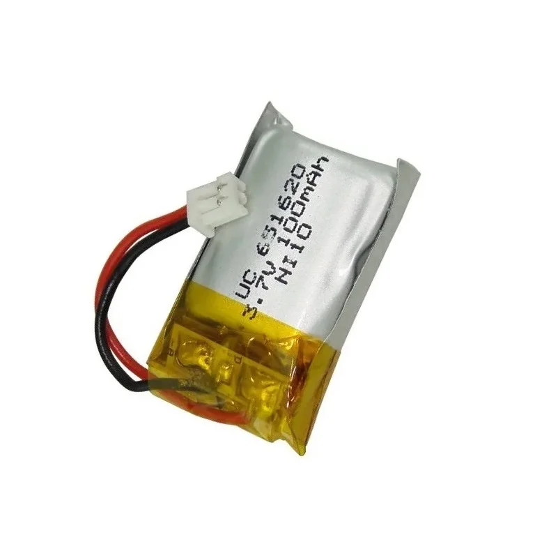 10pcs/lot 3.7 V 100mAh/120mAh 20C For Cheerson CX10 CX-10 CX-10A RC Helicopter / RC Quadcopter 3.7V 100 Mah Li-po Battery 1.25mm