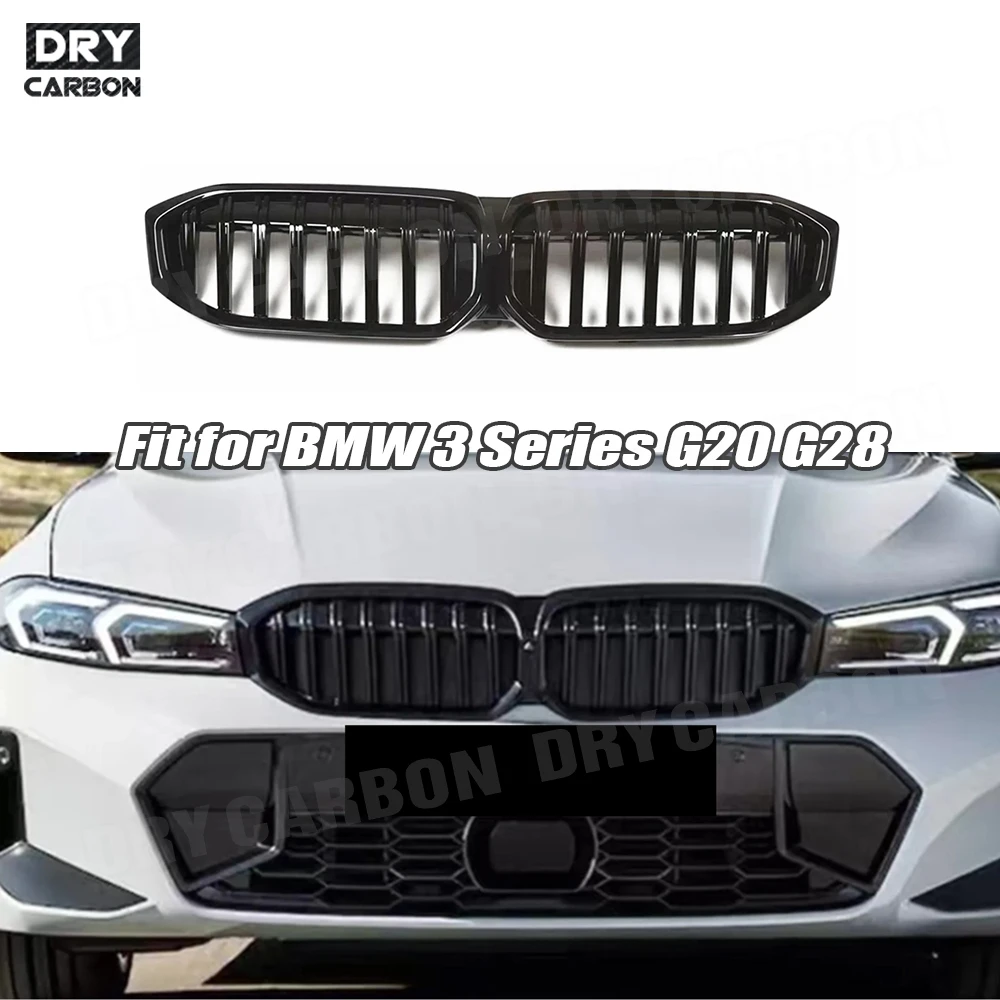 

Car Accessories For BMW New 3 Series G20 G28 2023+ Racing Grills Front Bumper Air Vent Cover Trim Grille Frame Body Kits