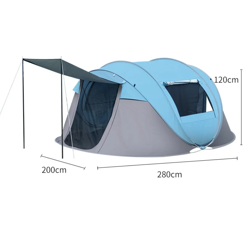 Outdoor Waterproof Ultralight Trip Portable 3-5 Person Camping Tents Travel Auto Pop up Tent Open by Throwing Automatic Tentprom