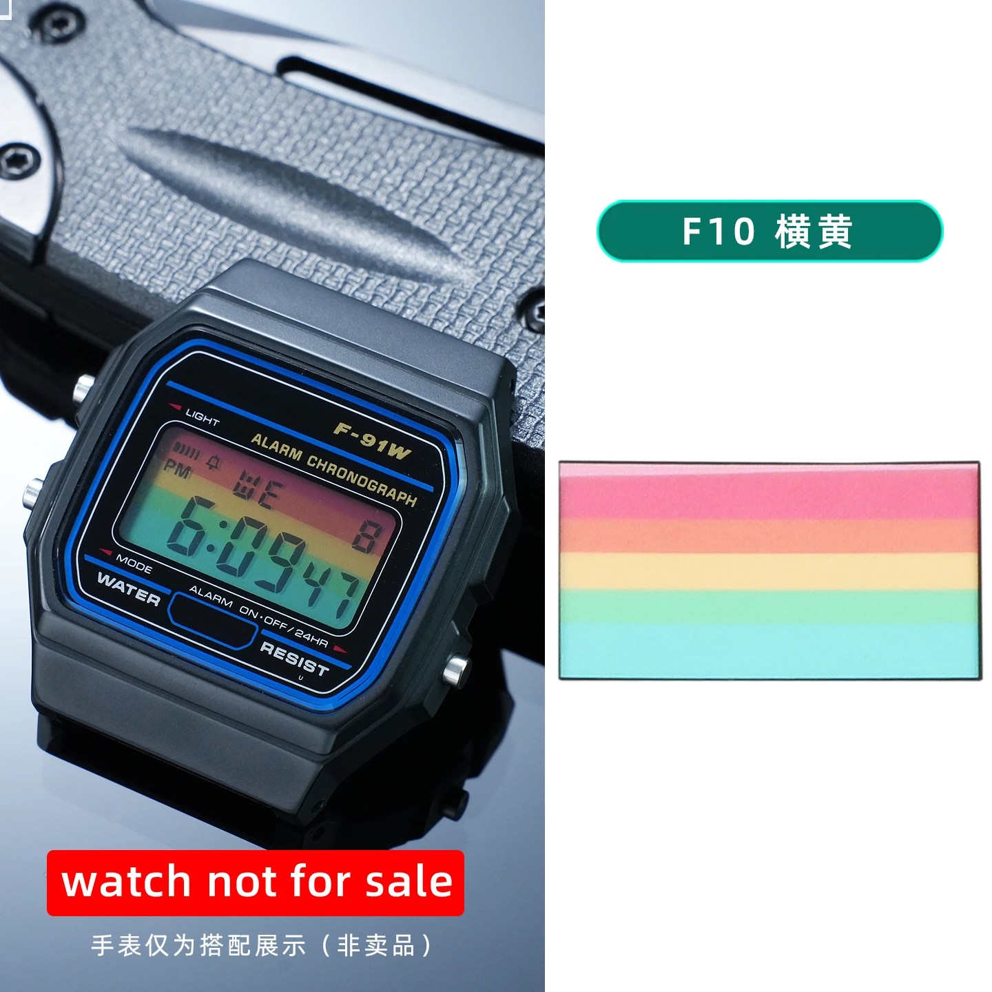 28 verschiedene Farbfolien für Display-Bildschirme, DIY-Aufkleber im Ins-Stil, HD-Folienaufkleber für Casio F91 A158 A159 A168 F105 – Detail 15