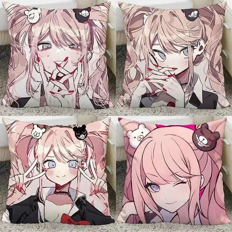 Danganronpa Enoshima Junko Pillow and Pillowcase Double Sided Pattern Throw Pillows 40x40cm