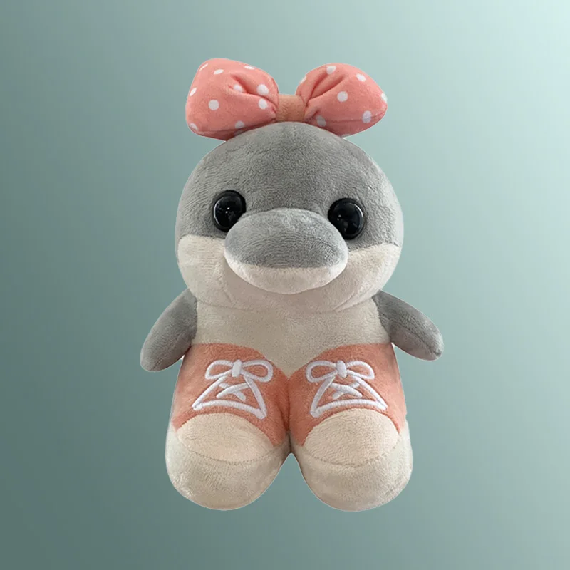 Cute Tralalero Tralala Pink Blue Dolphins Tung Tung Plush Toy Realistic Funny Exquisite Throw Pillow Ornament Gifts For Children