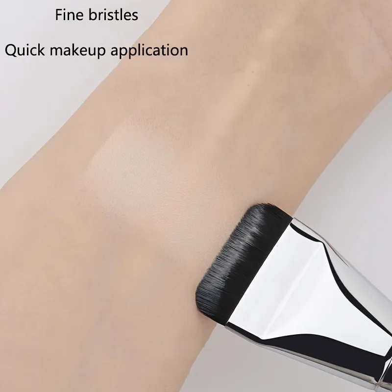 1/2Pc 多用途ファンデーション 超微細、低刺激性ナイロン毛楕円形ファンデーションブラシ - 顔の輪郭形成に最適