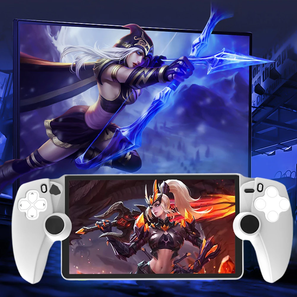 Elastic Silicone Protective Case for Sony PlayStation Portal Handheld Screen Cover Protective Phone Cover for Gaming Enthusiasts