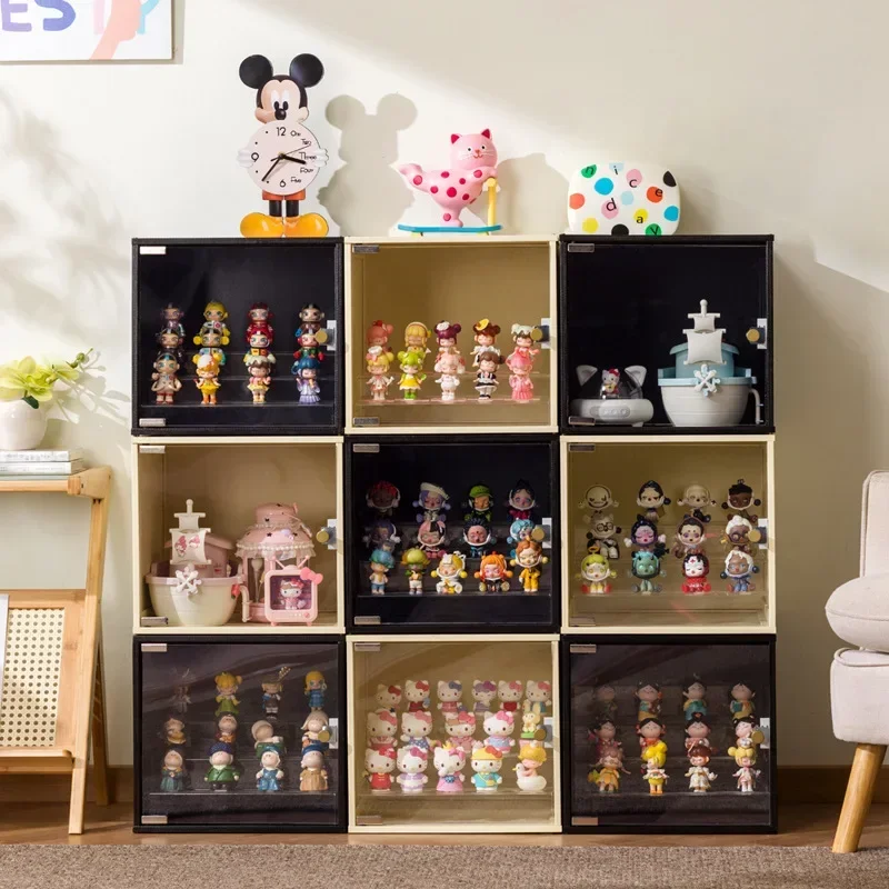 Firm Figure Lego Display Cabinet Model Toy Gundam Shelf Imitation Acrylic Glass Transparent Display Box
