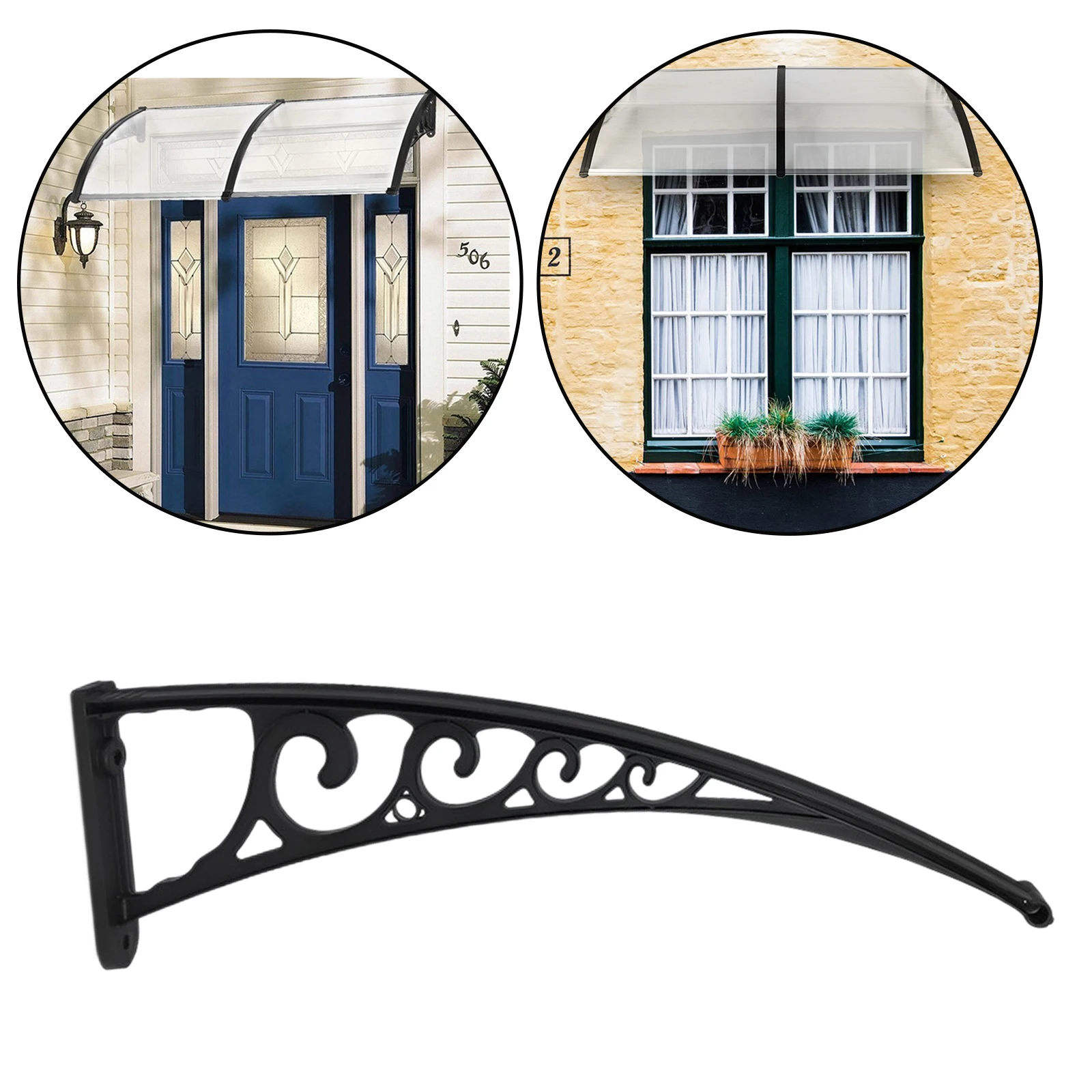 Strong Awning Canopy Bracket Sunshades Support Bracket Outdoor Hollow Easy Installation Window Awning Bracket for Door Balcony