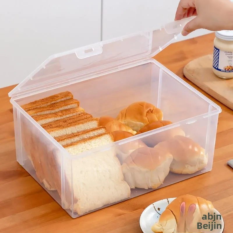 

Kitchen Food Storage Box Fren Preservation for Vegetables ains Bread Bun Toast Refrigerator Container ABENUOR Pure C...