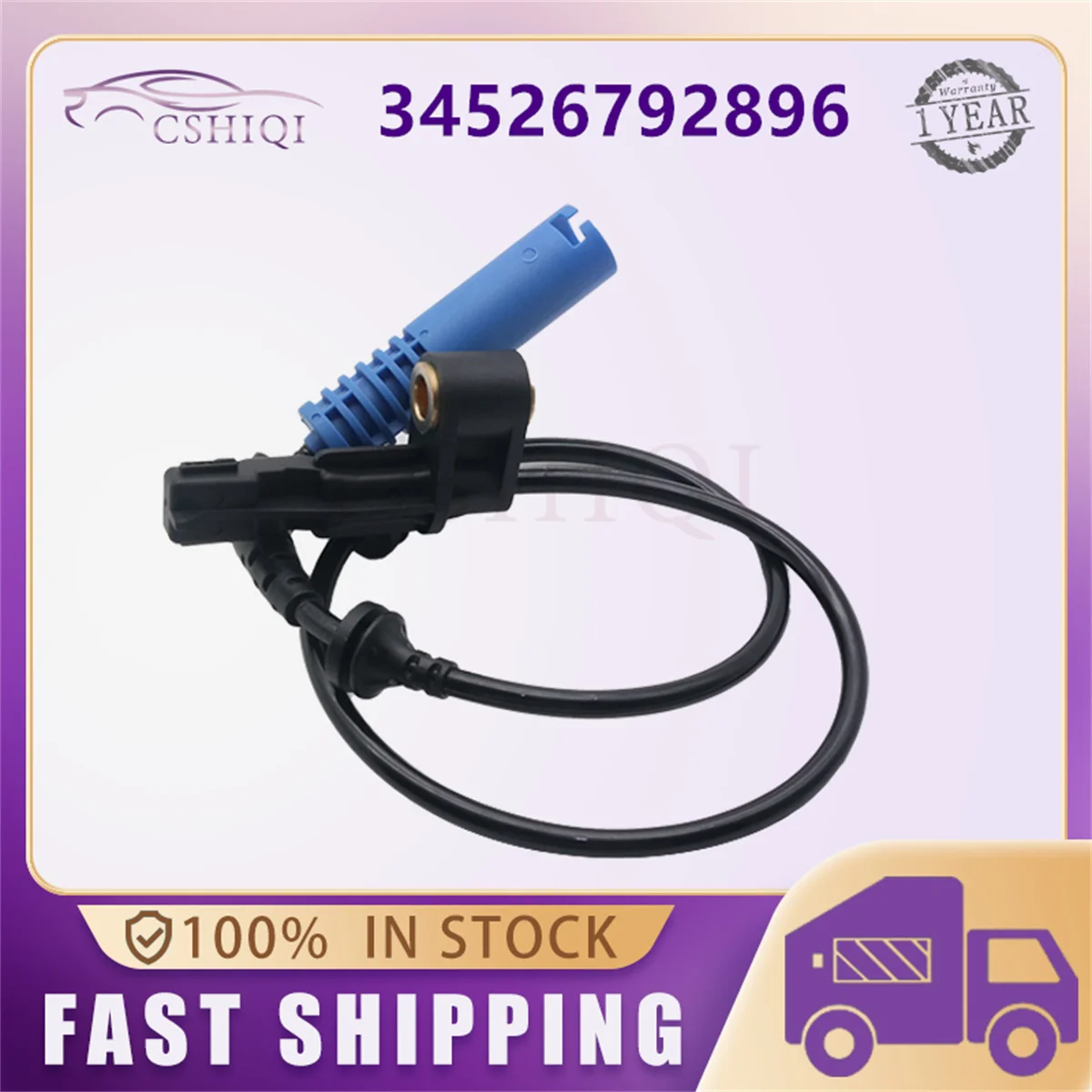 34526792896 34526792897 Sensor de velocidad de rueda delantera izquierda derecha ABS para BMW 320i 323ci 325ci 328i 330xi M3 Z4 Z8 accesorios para automóviles