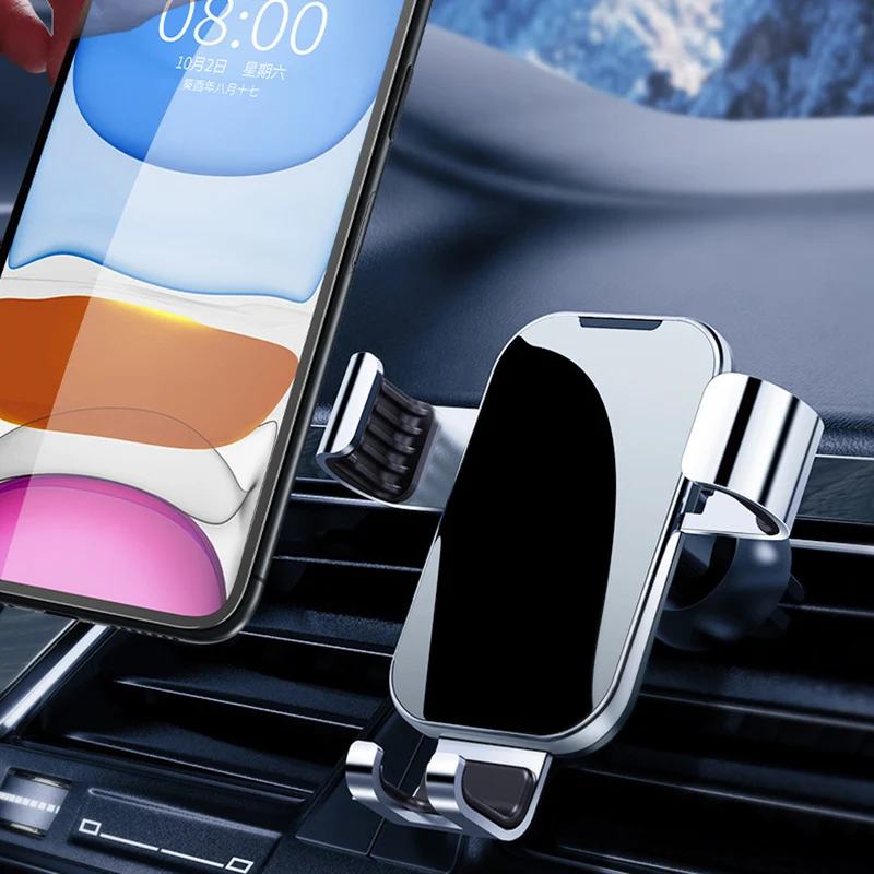 Универсальный автомобильный держатель для телефона 4,7-6,9 дюймов, подставка для телефона, зажим для выхода воздуха, вентиляционное отверстие, поворот на 360 градусов, поддержка GPS-навигатора, крепление