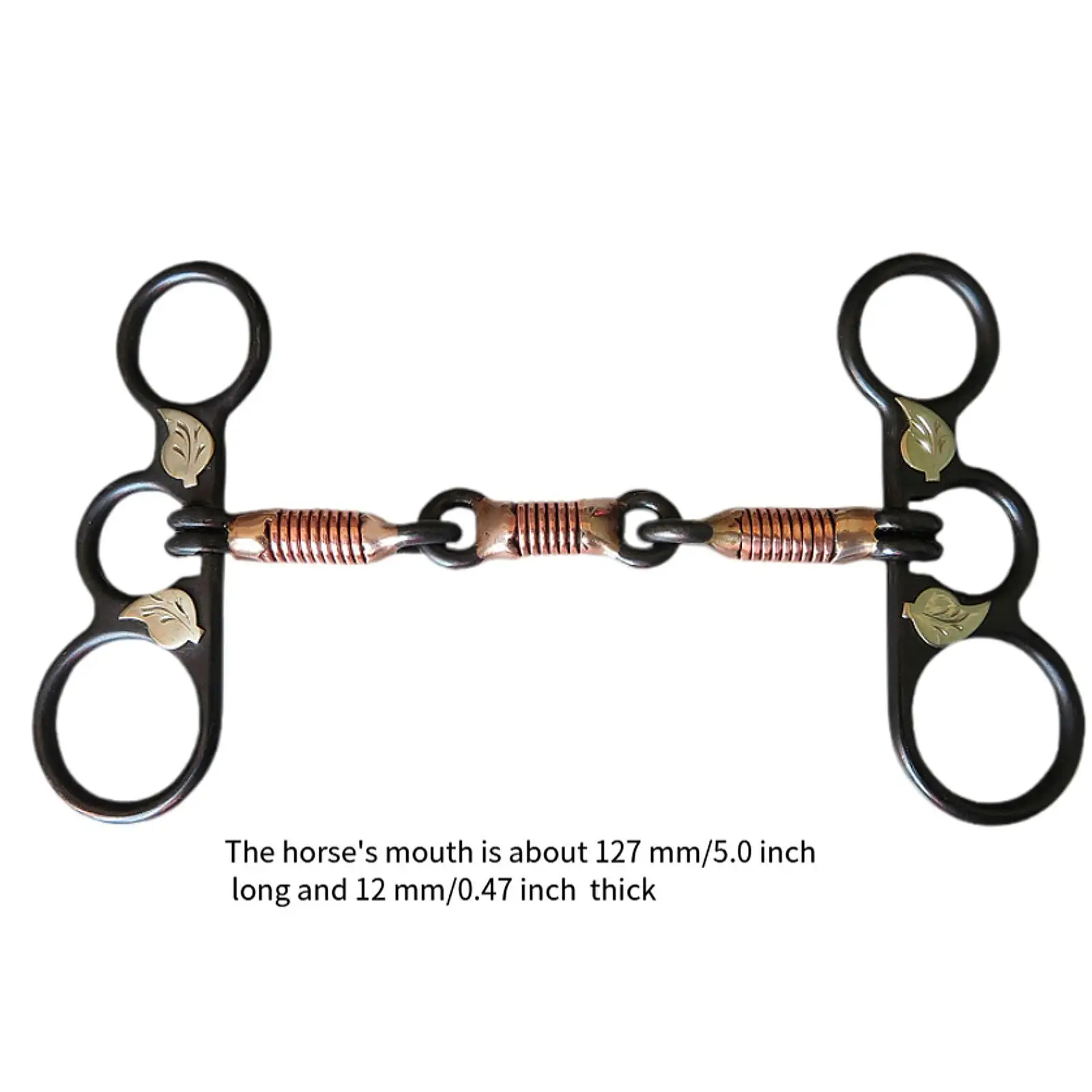 Horse Snaffle Bit โลหะน้ําหนักเบา Horse Mouth Bit อุปกรณ์เสริมขี่ม้า