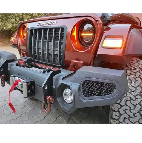 

Premium Quality Car Bumper New Front Bumper with Fog Lamp Includes Tow Hook and Bumper Cut-Outs