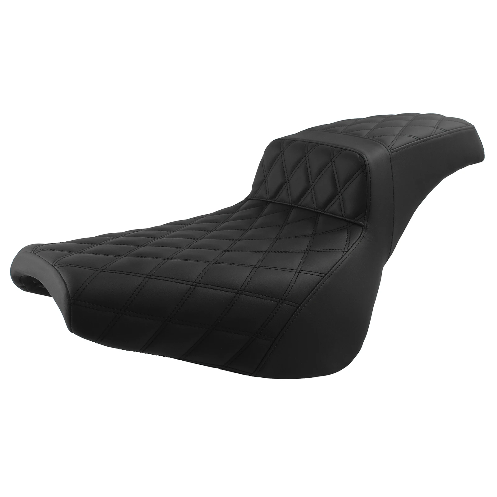 Black Two Up Motorcycle Complete Seat Driver & Passenger Cushion For Harley Softail Street Bob FXBB FXBBS 2018‑2025 - view 2