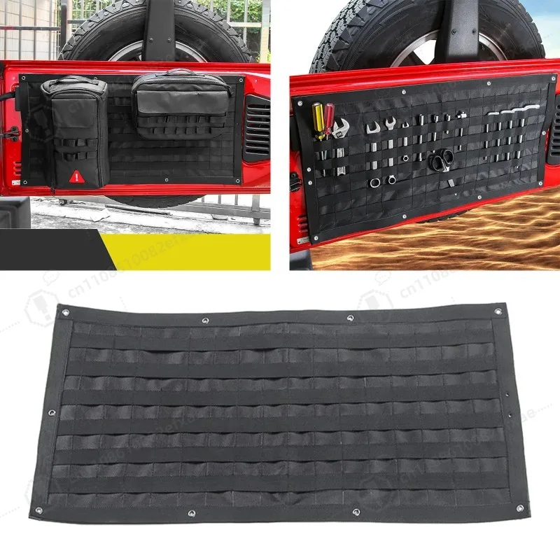 Tailgate Storage Bag Rear Door Cargo Organizer Tailgate Molle Panel Tailgate Molle Panel Rear Door Cargo Organize Bag