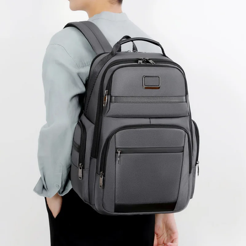 High Quality Black Grey Men\'s Backpack Large Capacity 17.3 Inch Laptop Backpacks Male Handbag Rucksack Outdoor Bagpack Schoolbag