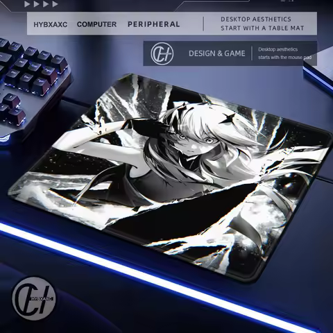 50x50 HD E-Sports Professional Gaming Mouse Pad Anime Locking Edge Premium Mousepad Ultrafine Surface Balance Mouse Mat Deskpad
