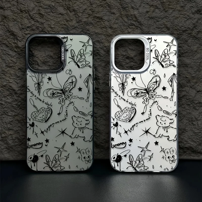 

2025 new trend original gradual change flash IMD laser phone case, suitable for iPhone 17 to 11 Plus Pro Max,