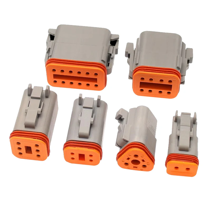 Deutsch DT 12Pin 22-16AWG Waterproof Automobile Wire Connector Plug DT06-12S DT04-12P Male  Female Heads Socket Terminal