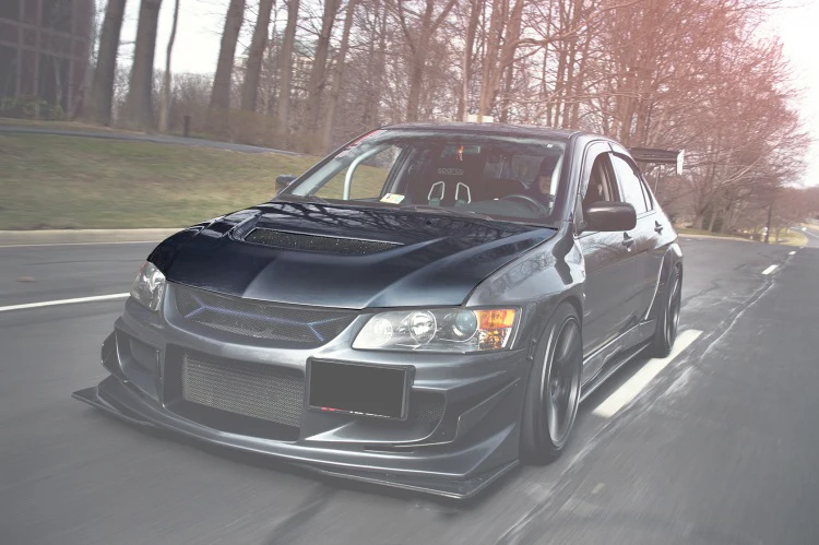 

suitable for OEM Double Matte Carbon Fiber Hood for Mitsubishi Evolution 8 Engine