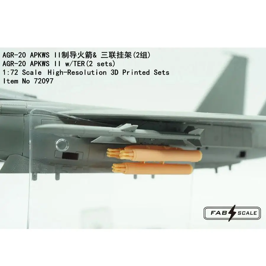 FAB FA72097 1:72 AGR-20 APKWS Il Guide Rocket مع 2 stes) مجموعات مطبوعة ثلاثية الأبعاد