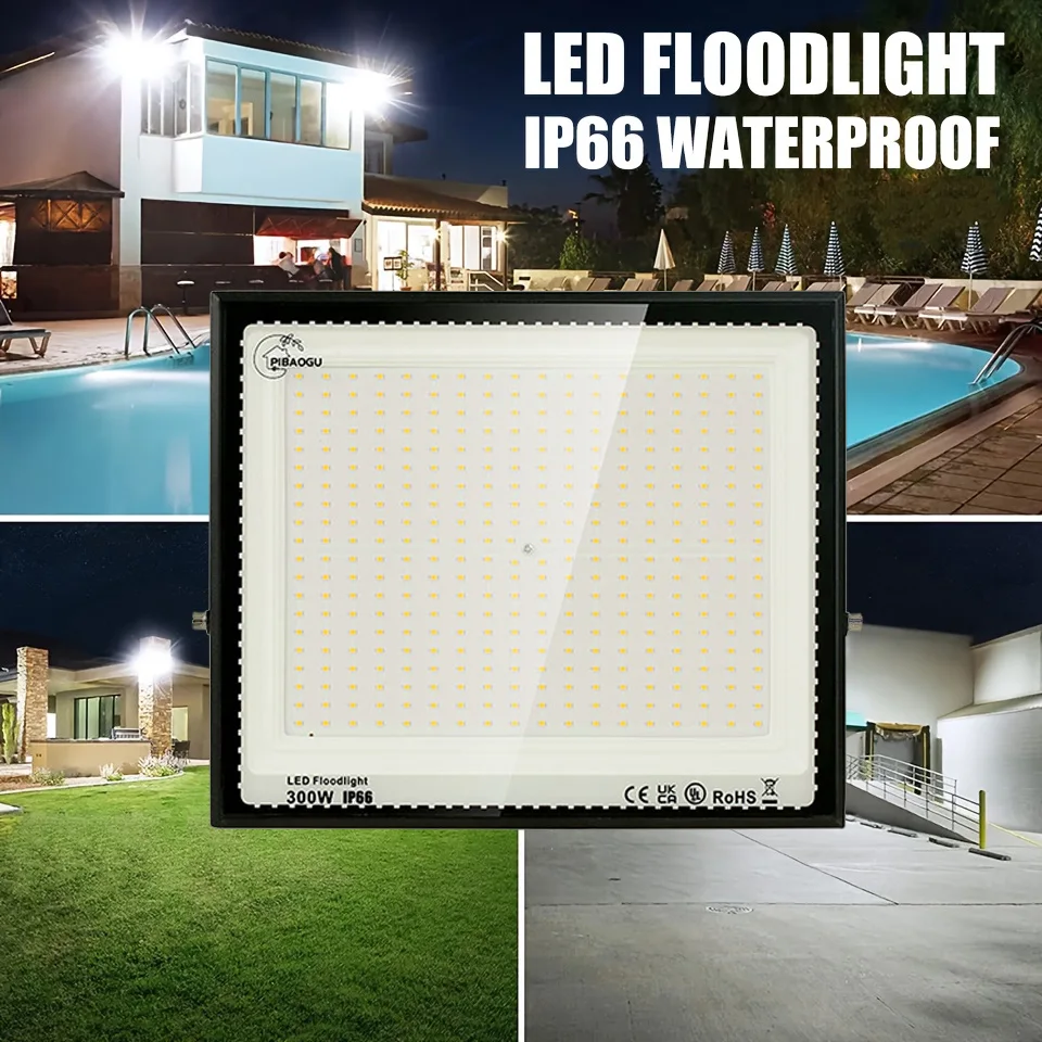 

LED Flood Light 10-300W AC 220V AC 110V LED Floodlight IP66 Waterproof Reflector Spotlight Street Light Outdoor Garden Lamp