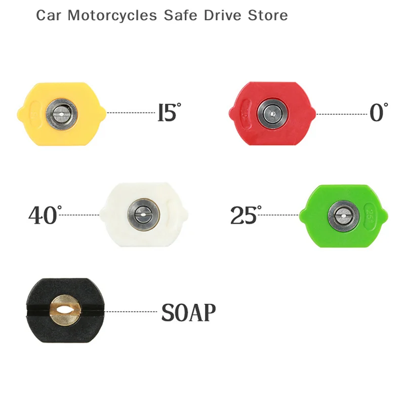 【CM】محول قارنة توصيل دوارة سريعة 1/4 بوصة قابل للتعديل مع 5 فوهات رذاذ اتصال نحاسي لغسالة السيارات ذات الضغط العالي #4