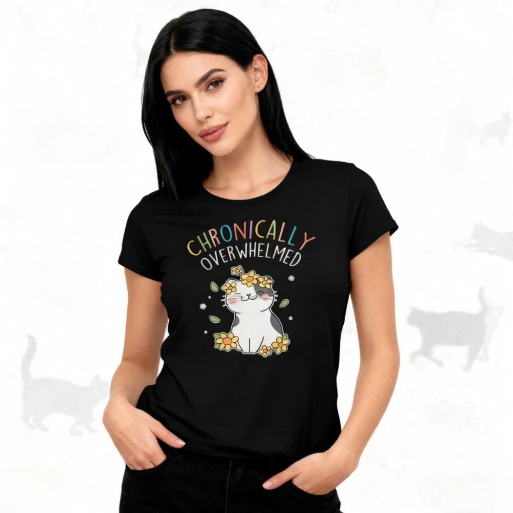 

ADHD Shirt Funny Autism TShirt Chronic Illness T-Shirt Women Men Invisible Mental Spoonie Gift Tee Tops Neurodivergent Clothing